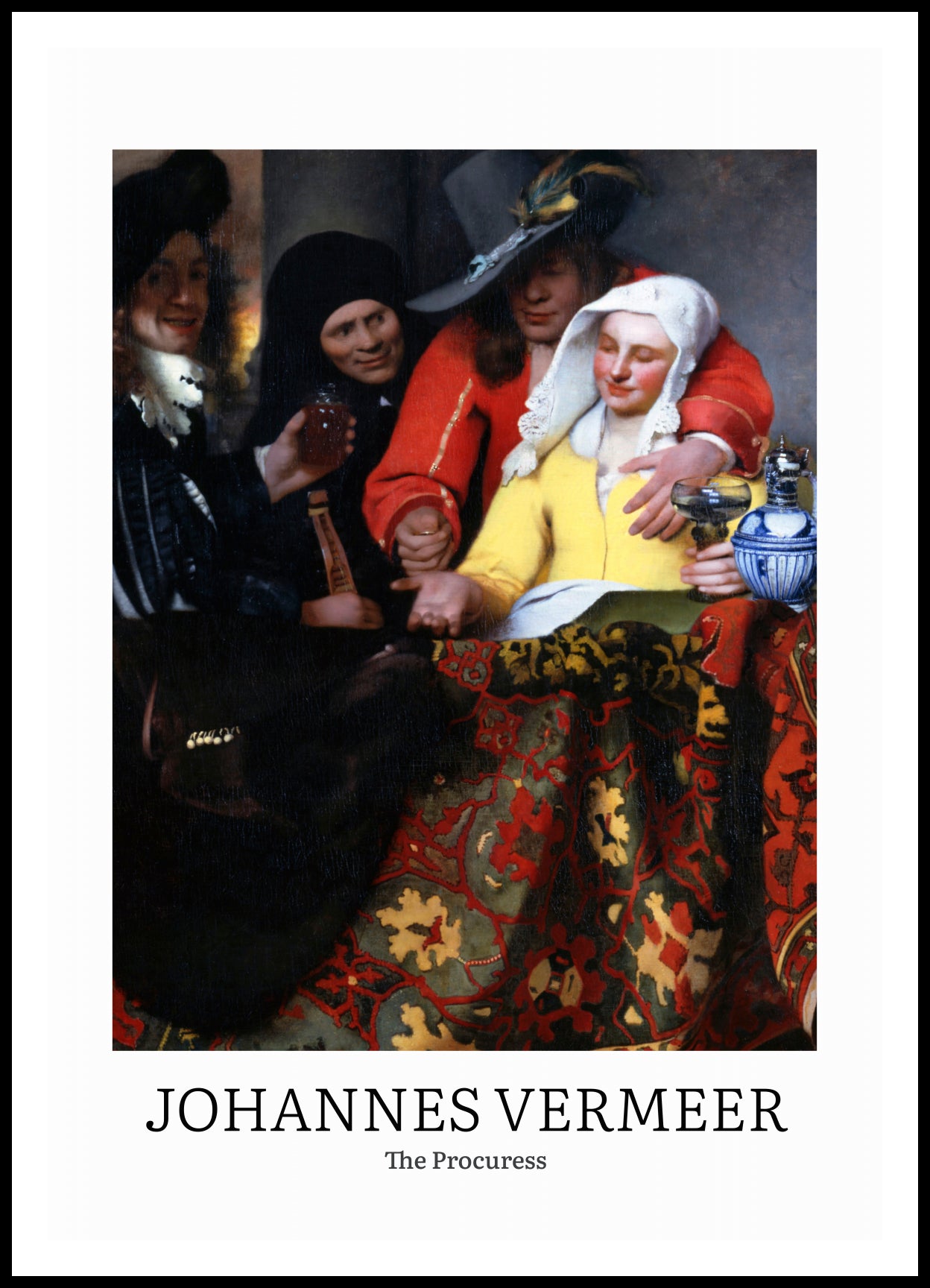 Plakat  Design The Procuress, Vermeer Vintage do Salonu