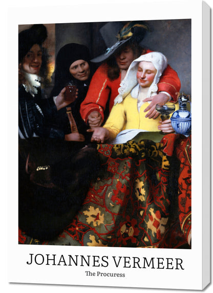 Obraz  Design The Procuress, Vermeer Vintage do Salonu