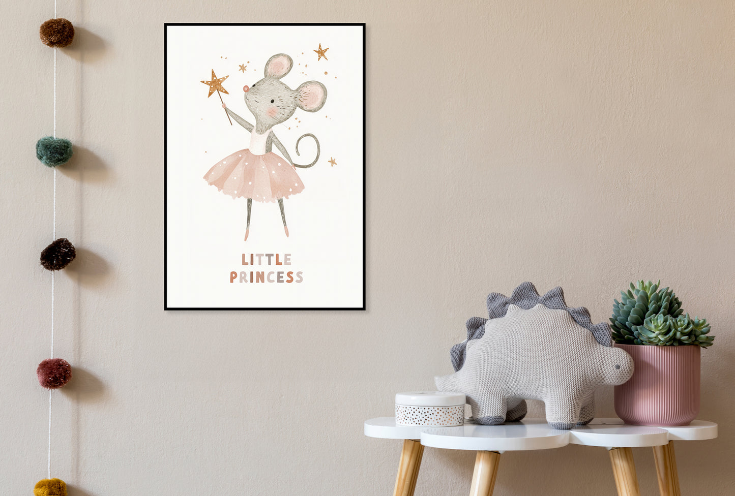 Plakat  Wzory dla Dzieci, Dziewczynki Do Pokoju, Myszka