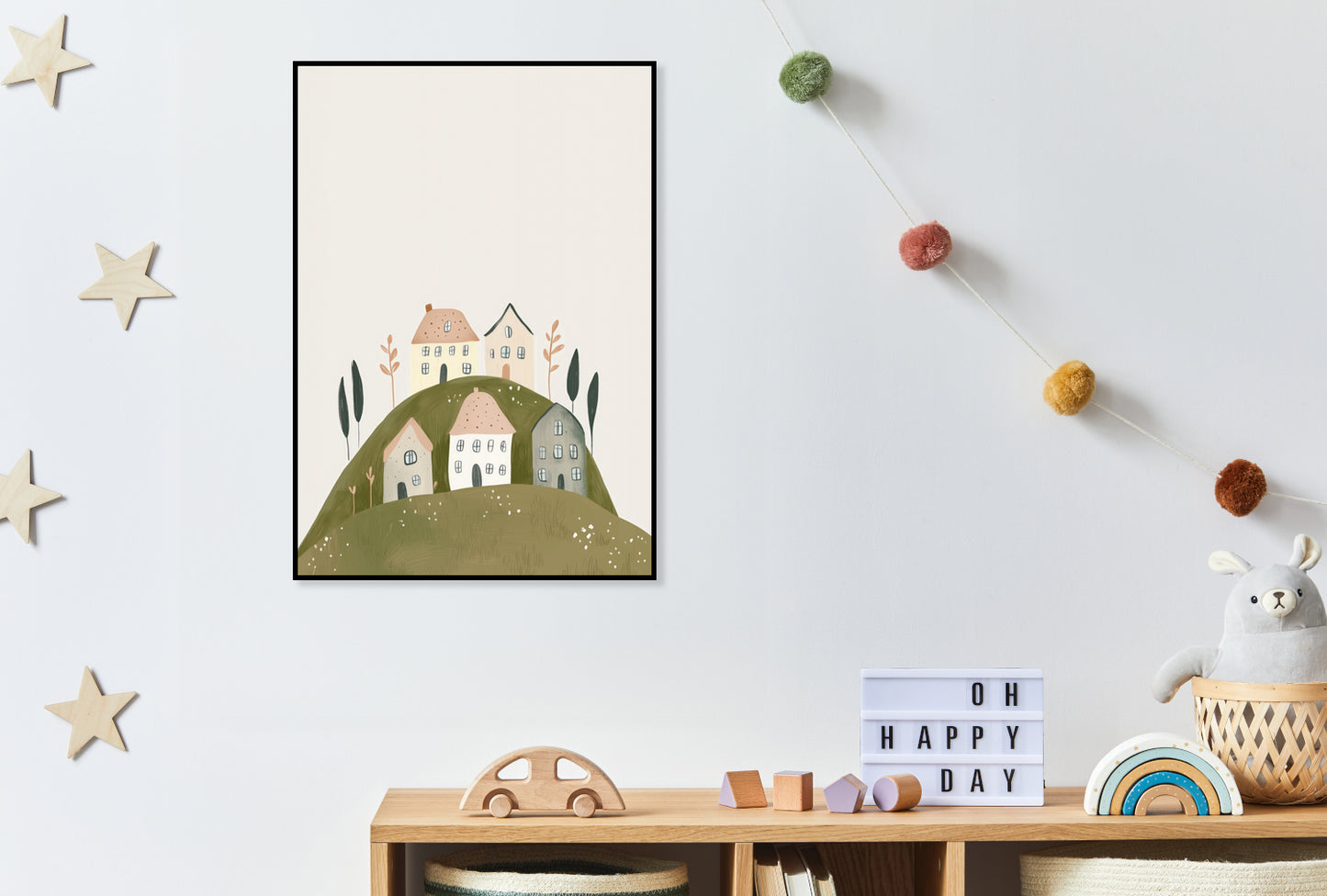 Plakat   Wzory dla Dzieci, Dziewczynki i Chłopca - Wzgórza