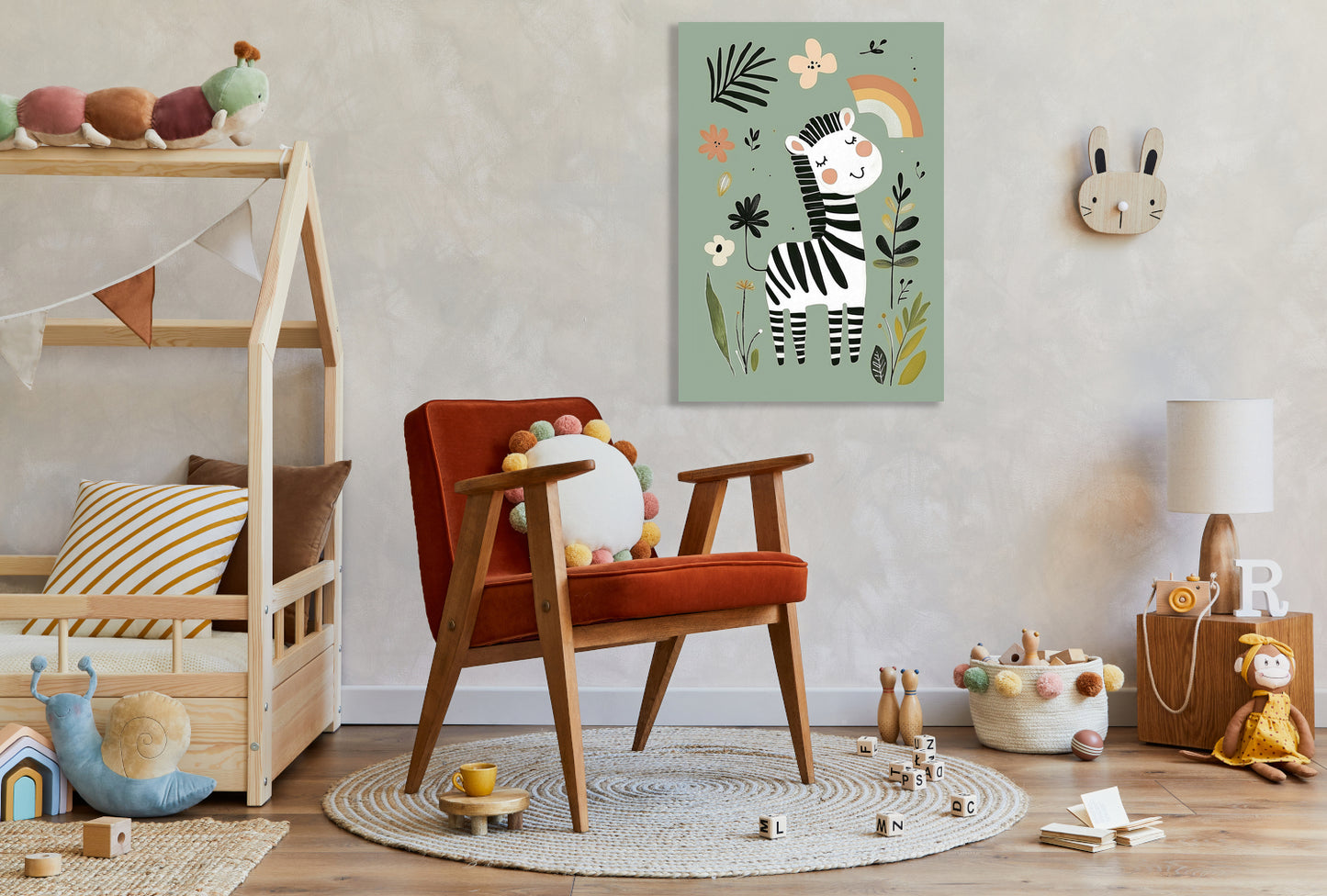Obraz  Wzory dla Dzieci, Dziewczynki i Chłopca - Zebra