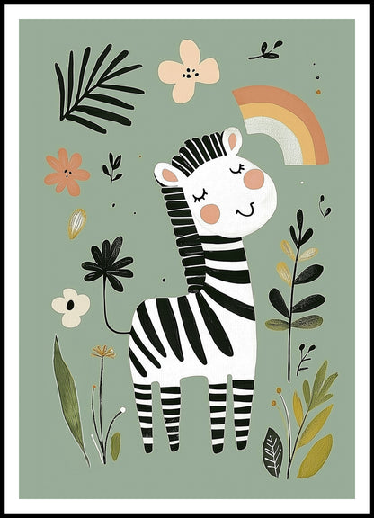 Plakat  Wzory dla Dzieci, Dziewczynki i Chłopca - Zebra