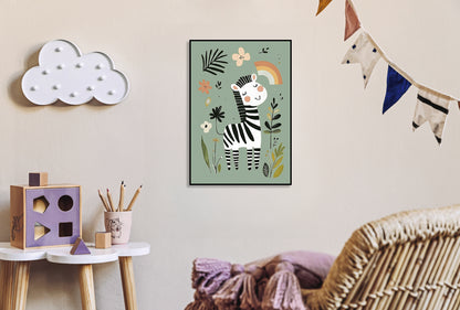 Plakat  Wzory dla Dzieci, Dziewczynki i Chłopca - Zebra