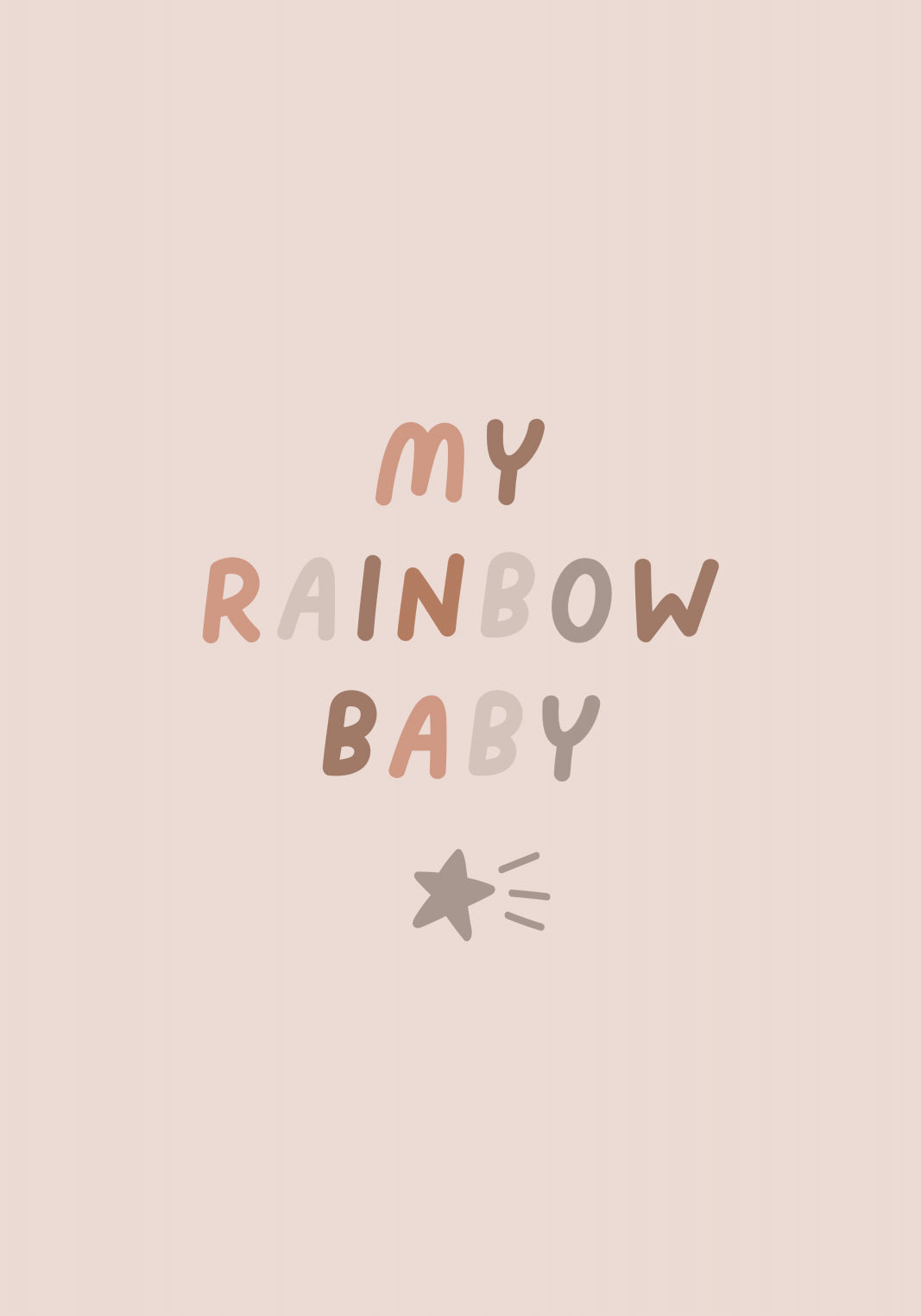 Plakat  Wzory dla Dzieci, Dziewczynki Do Pokoju - Rainbow