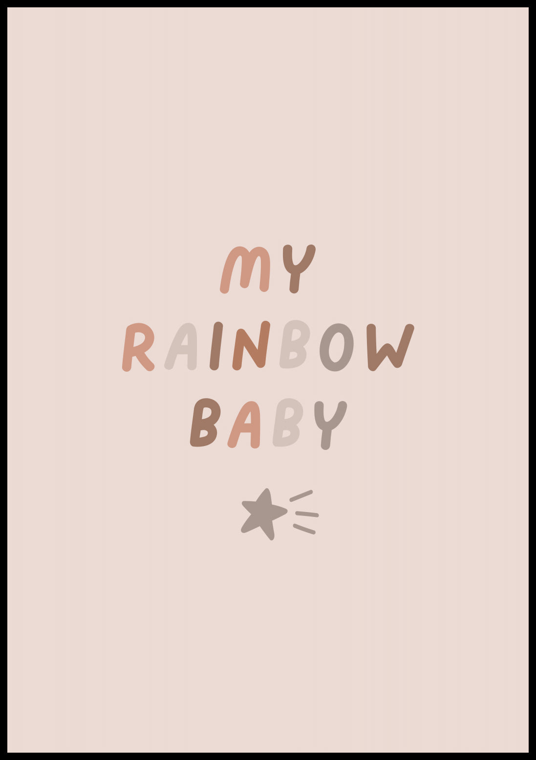 Plakat  Wzory dla Dzieci, Dziewczynki Do Pokoju - Rainbow