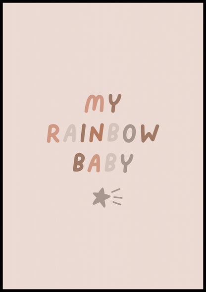 Plakat  Wzory dla Dzieci, Dziewczynki Do Pokoju - Rainbow
