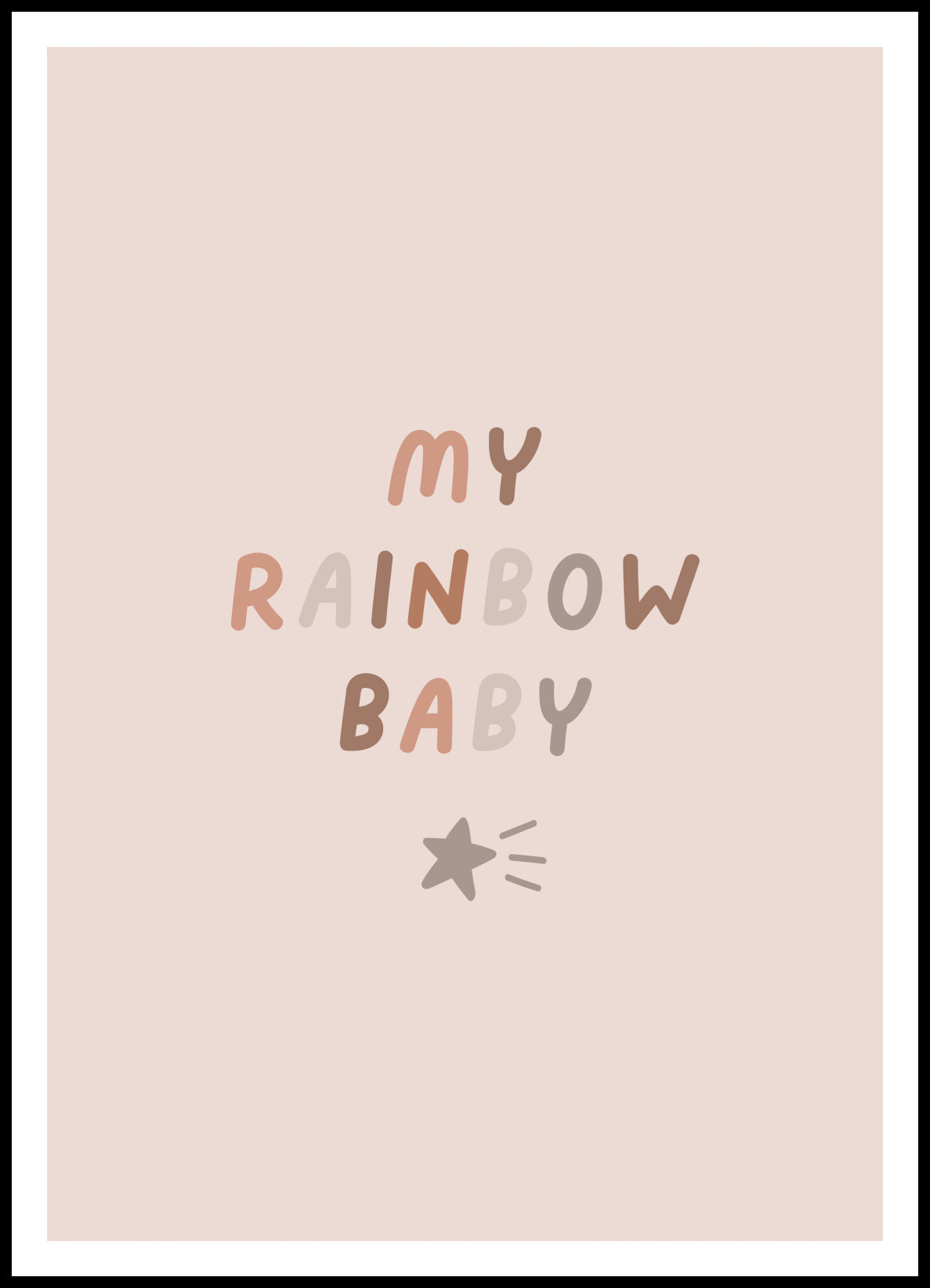 Plakat  Wzory dla Dzieci, Dziewczynki Do Pokoju - Rainbow