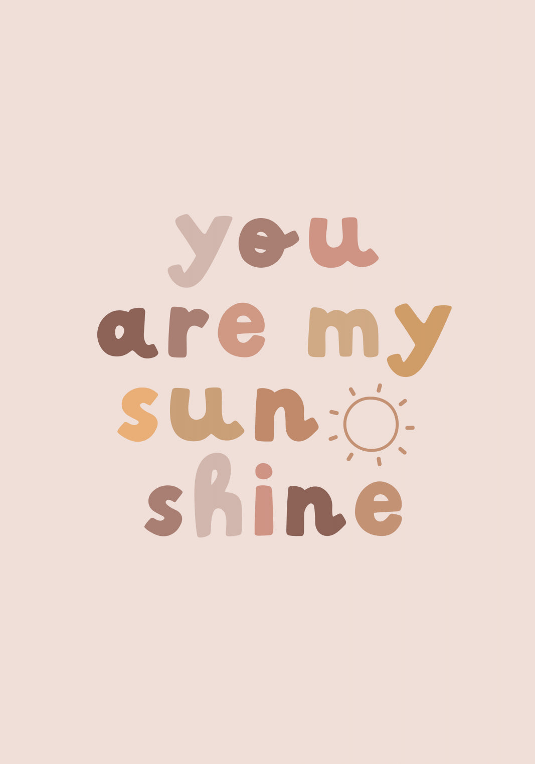 Plakat  Wzory dla Dzieci, Dziewczynki Do Pokoju - Sunshine