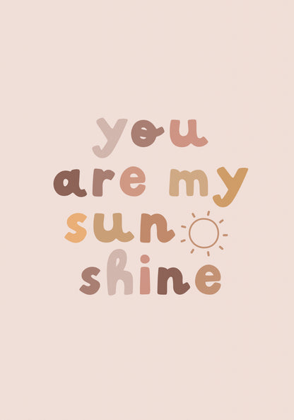 Plakat  Wzory dla Dzieci, Dziewczynki Do Pokoju - Sunshine