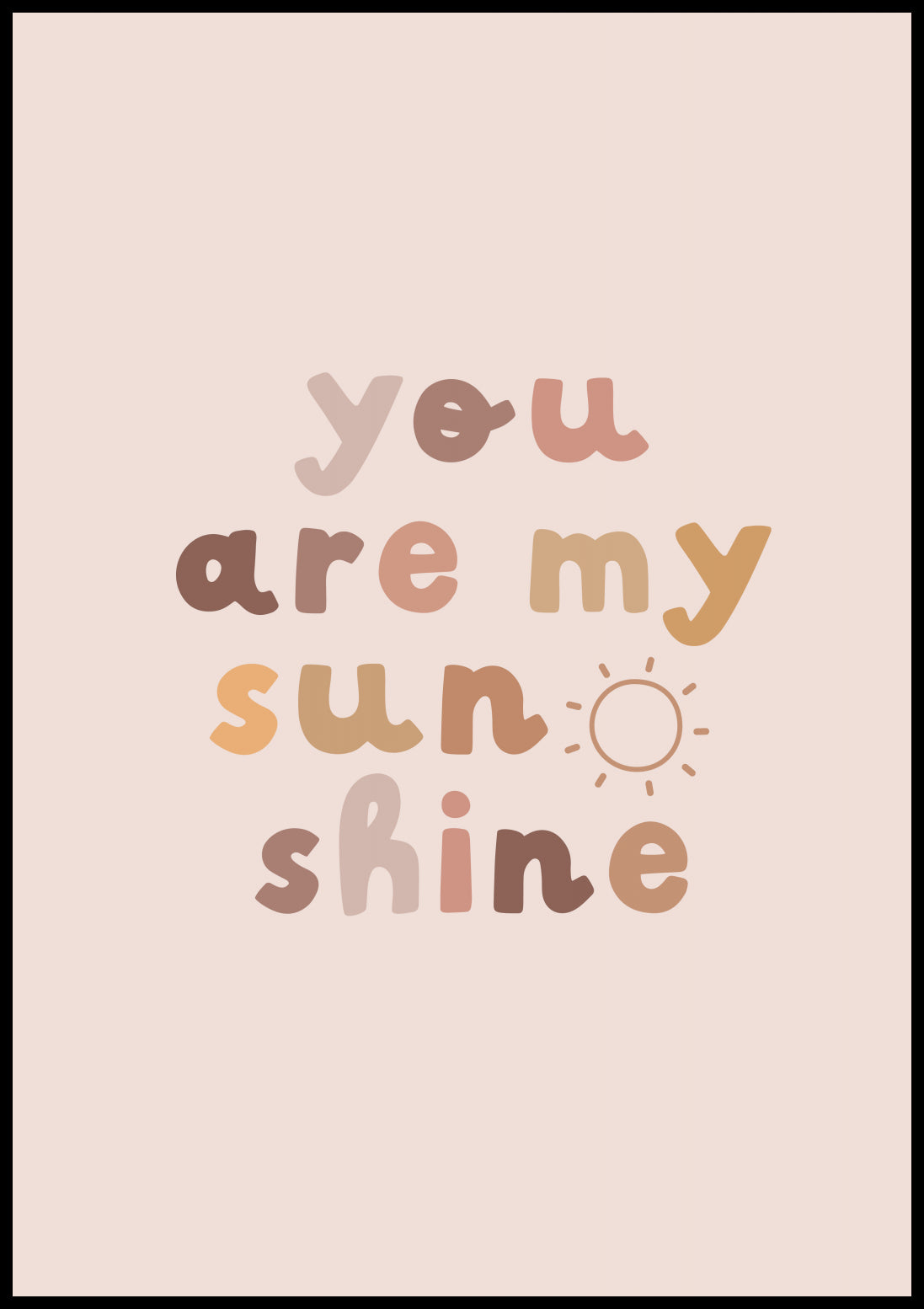 Plakat  Wzory dla Dzieci, Dziewczynki Do Pokoju - Sunshine