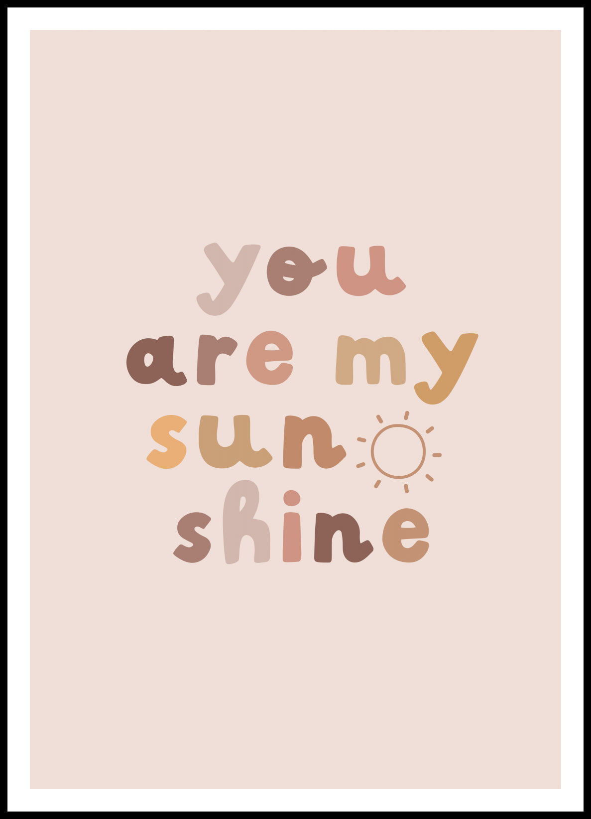 Plakat  Wzory dla Dzieci, Dziewczynki Do Pokoju - Sunshine