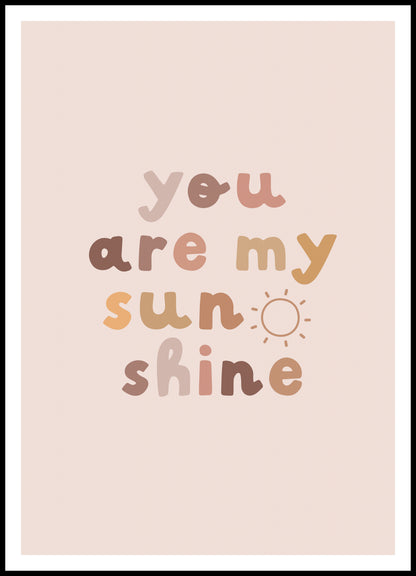 Plakat  Wzory dla Dzieci, Dziewczynki Do Pokoju - Sunshine