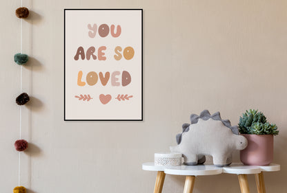 Plakat  Wzory dla Dzieci, Dziewczynki Do Pokoju - Loved