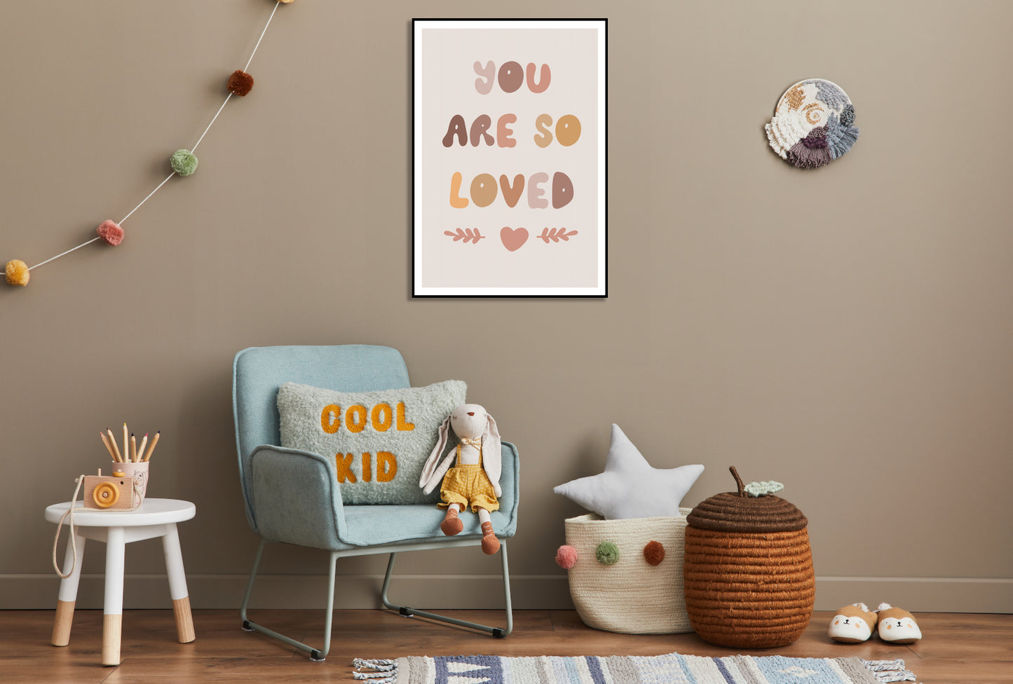 Plakat  Wzory dla Dzieci, Dziewczynki Do Pokoju - Loved