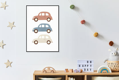 Plakat  Wzory dla Dzieci, Chłopca Do Pokoju - Autka