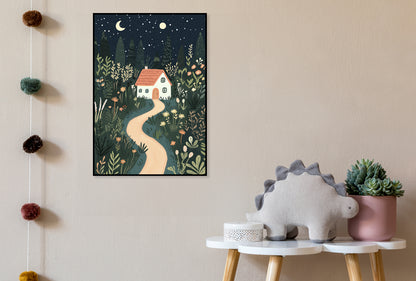 Plakat  Wzory dla Dzieci, Dziewczynki i Chłopca - Domek 2