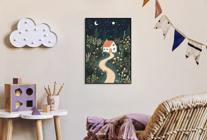 Plakat  Wzory dla Dzieci, Dziewczynki i Chłopca - Domek 2