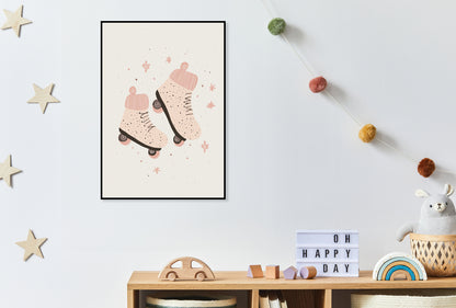Plakat  Wzory dla Dzieci, Dziewczynki Do Pokoju - Rolki