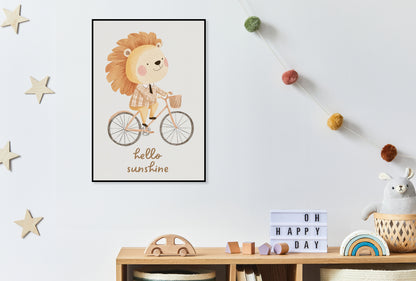 Plakat  Wzory dla Dzieci, Chłopca Do Pokoju - Rowerowiec