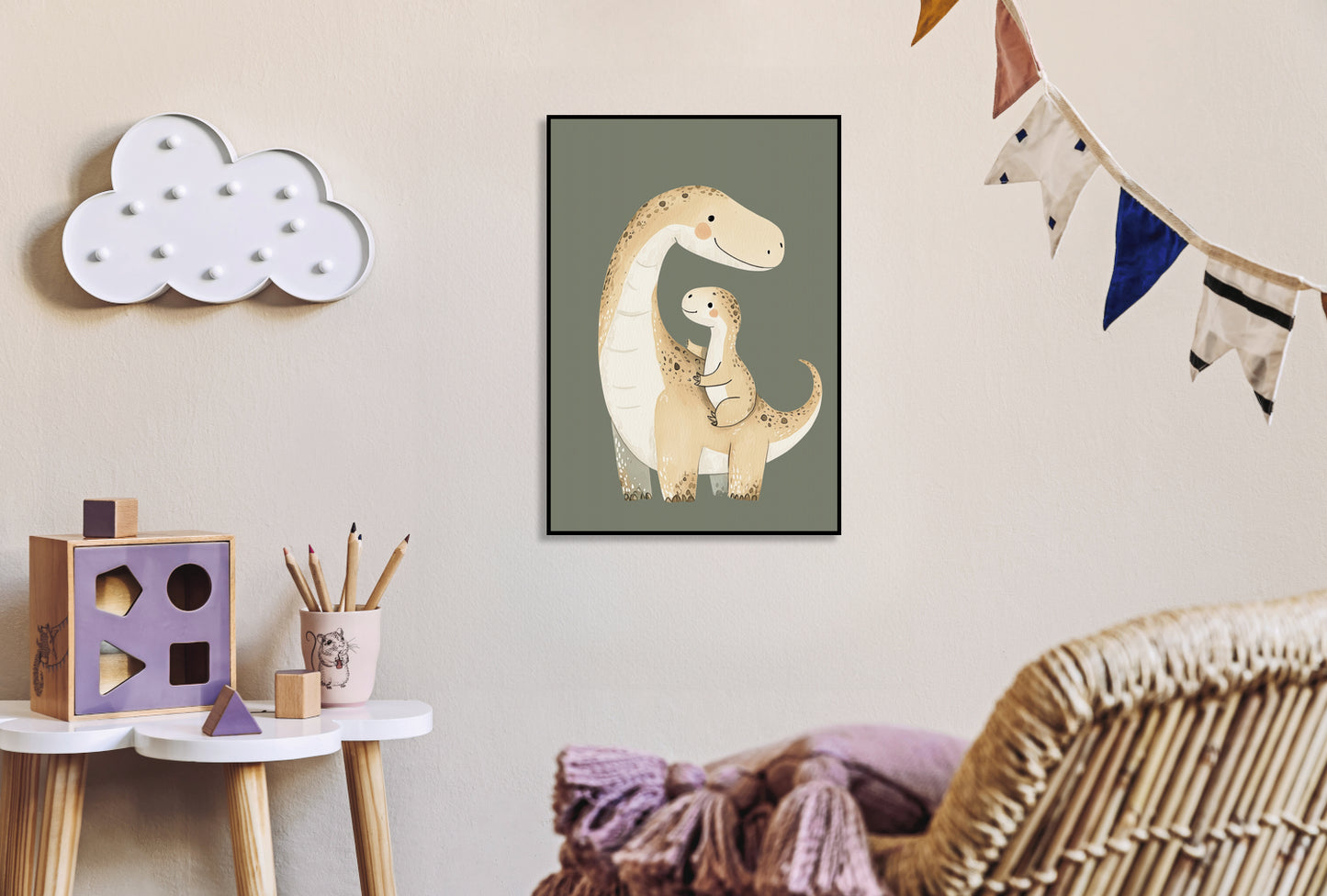 Plakat  Wzory dla Dzieci, Chłopca Do Pokoju - Dinozaury