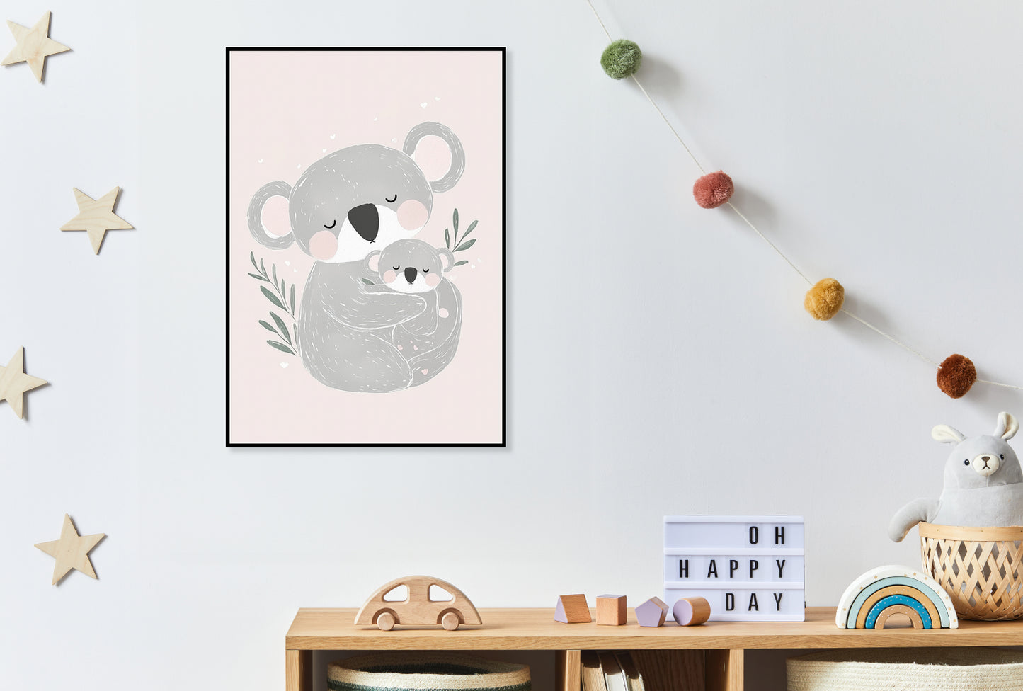 Plakat  Wzory dla Dzieci, Dziewczynki i Chłopca - Koale