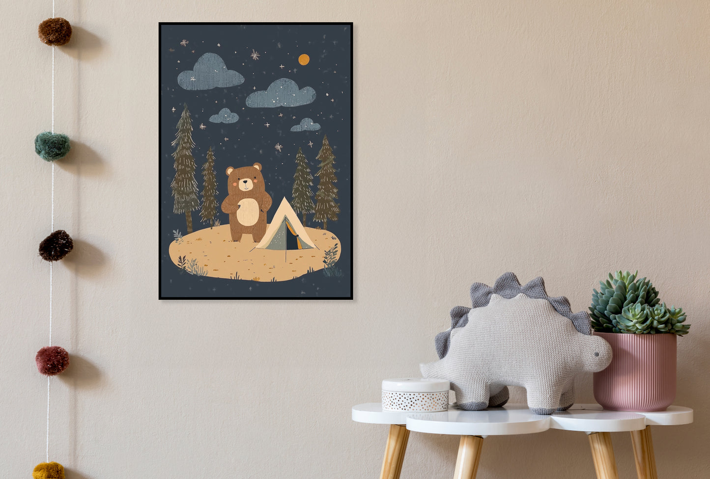 Plakat  Wzory dla Dzieci, Dziewczynki i Chłopca - Camping
