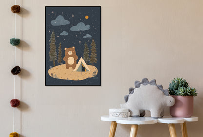 Plakat  Wzory dla Dzieci, Dziewczynki i Chłopca - Camping