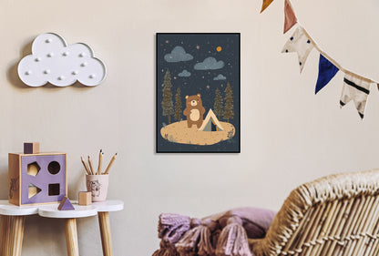 Plakat  Wzory dla Dzieci, Dziewczynki i Chłopca - Camping