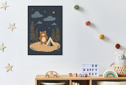 Plakat  Wzory dla Dzieci, Dziewczynki i Chłopca - Camping