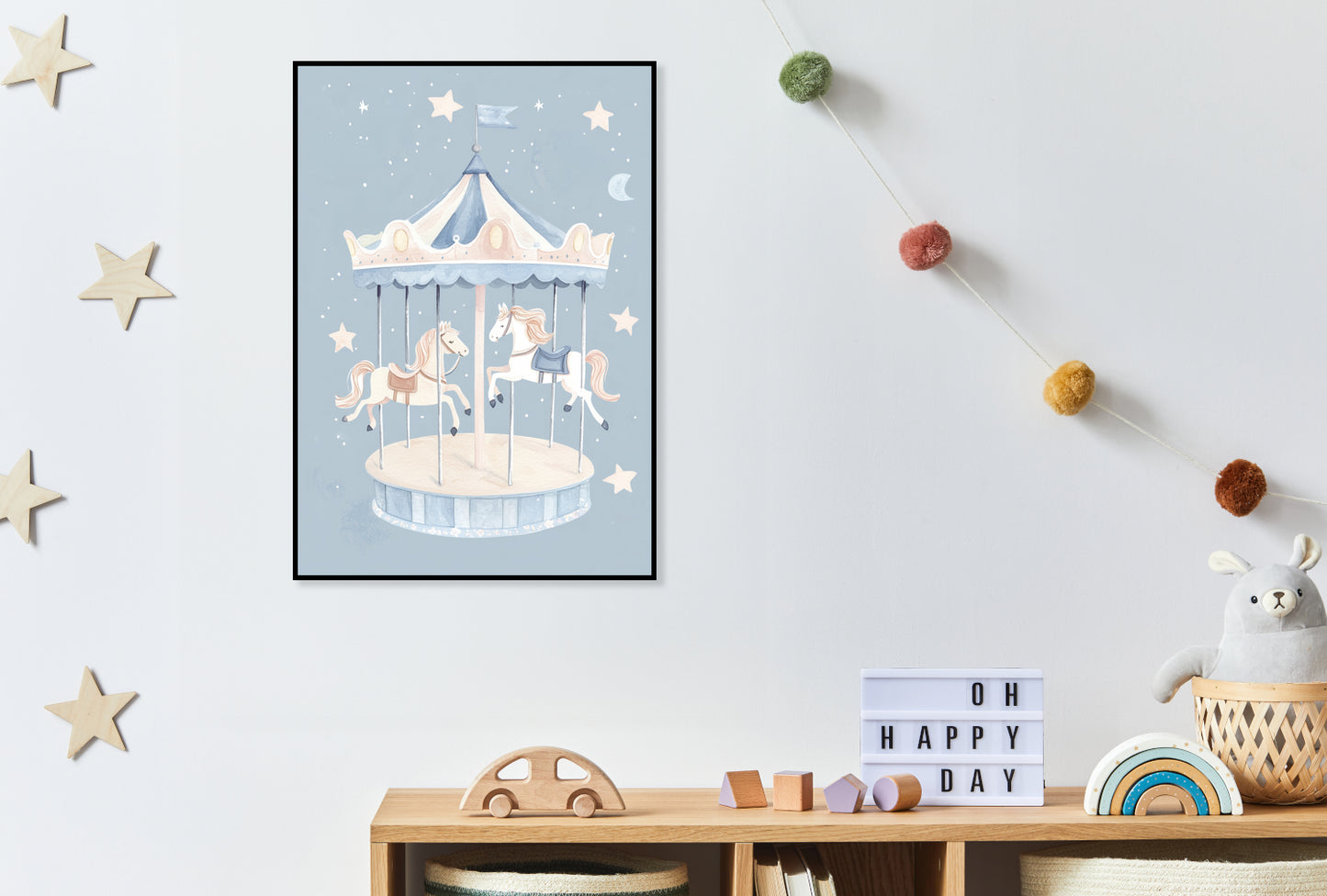 Plakat  Wzory dla Dzieci, Dziewczynki Do Pokoju - Karuzela