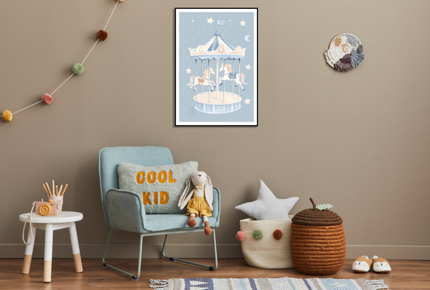 Plakat  Wzory dla Dzieci, Dziewczynki Do Pokoju - Karuzela