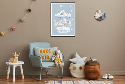 Plakat  Wzory dla Dzieci, Dziewczynki Do Pokoju - Karuzela