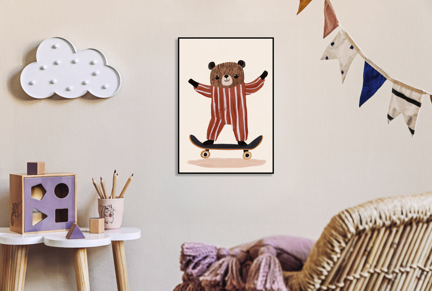 Plakat  Wzory dla Dzieci, Chłopca Do Pokoju - Misiol