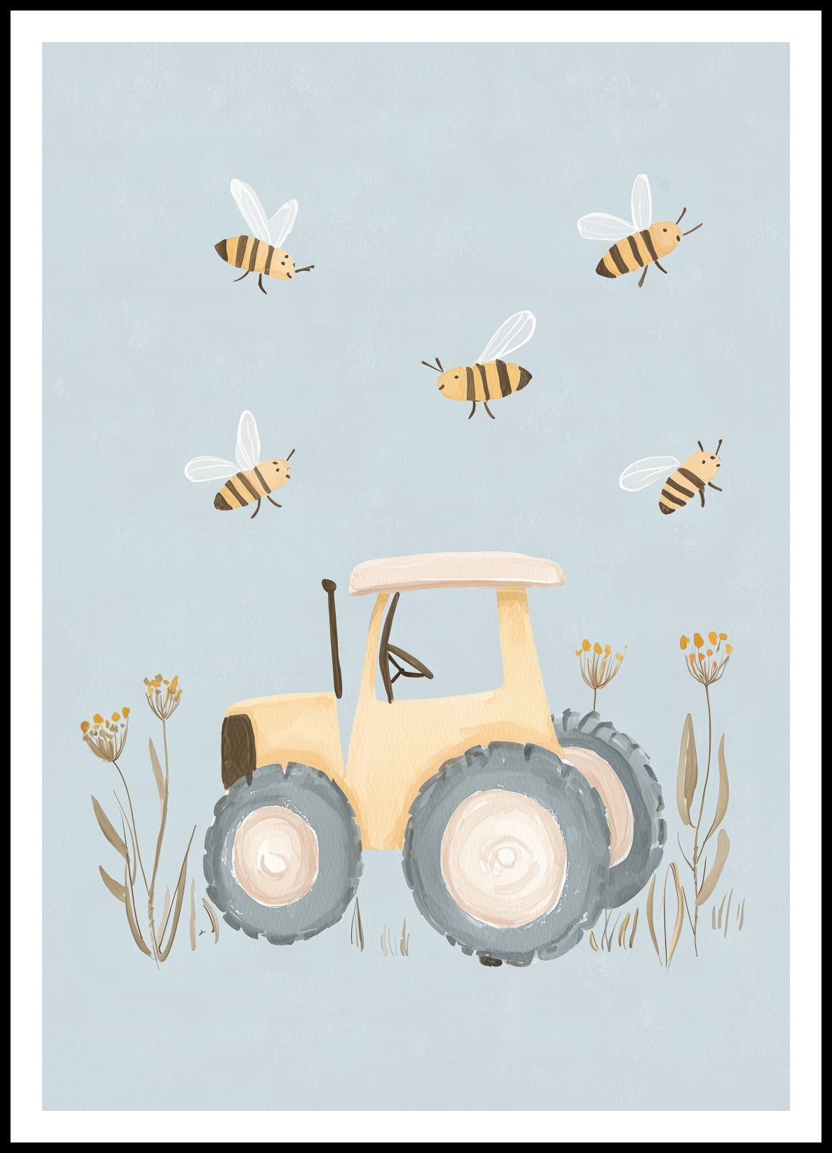 Plakat   Wzory dla Dzieci, Chłopca Do Pokoju - Traktor