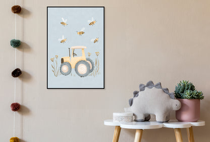 Plakat   Wzory dla Dzieci, Chłopca Do Pokoju - Traktor