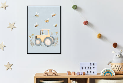 Plakat   Wzory dla Dzieci, Chłopca Do Pokoju - Traktor