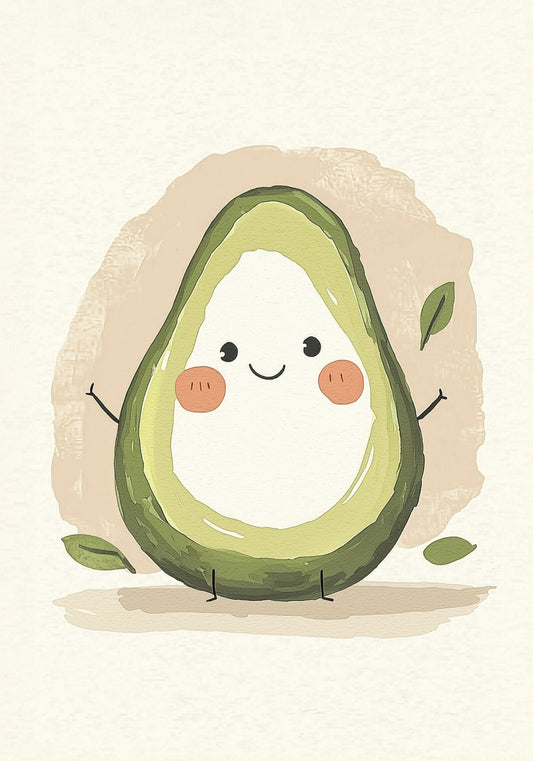 Plakat  Wzory dla Dzieci, Dziewczynki i Chłopca - Avocado