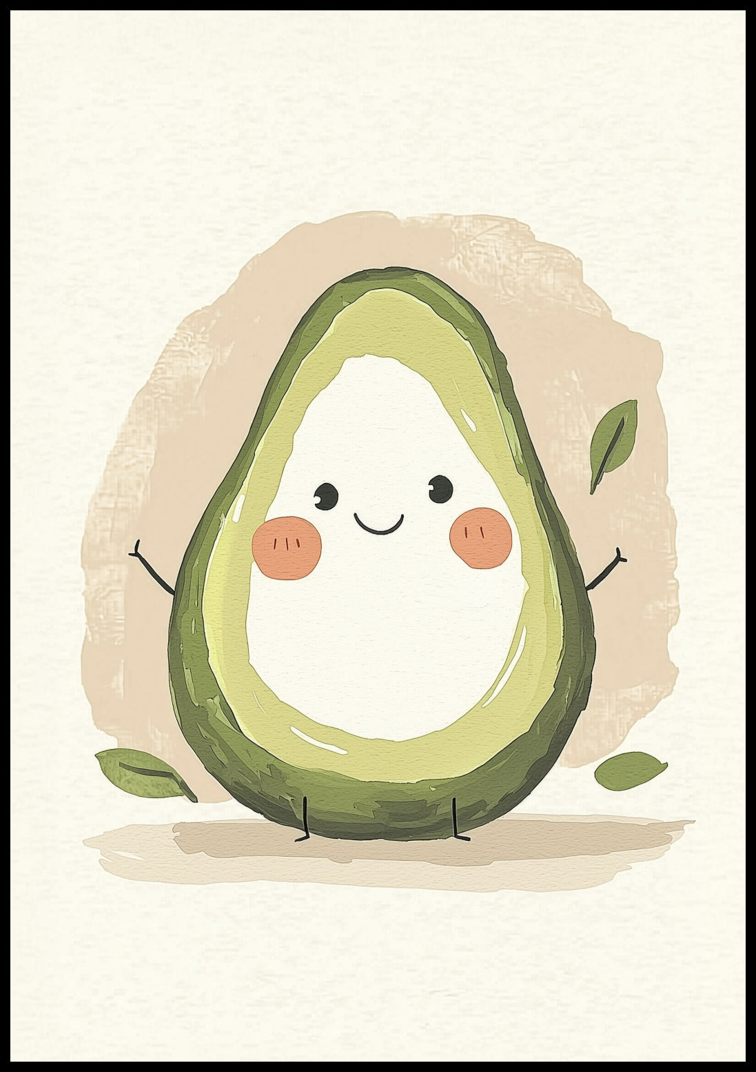 Plakat  Wzory dla Dzieci, Dziewczynki i Chłopca - Avocado