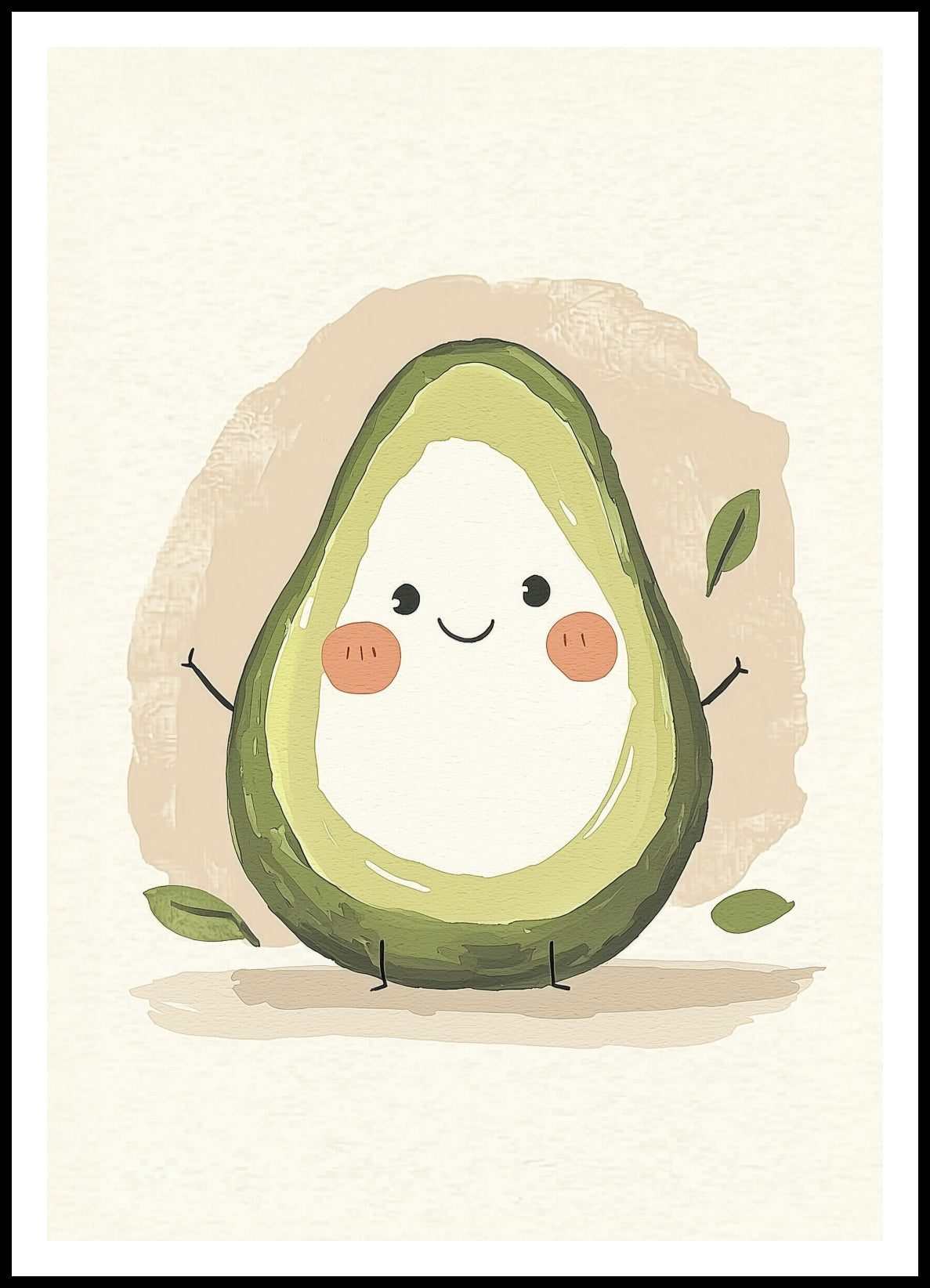 Plakat  Wzory dla Dzieci, Dziewczynki i Chłopca - Avocado