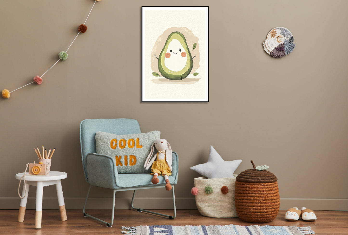 Plakat  Wzory dla Dzieci, Dziewczynki i Chłopca - Avocado