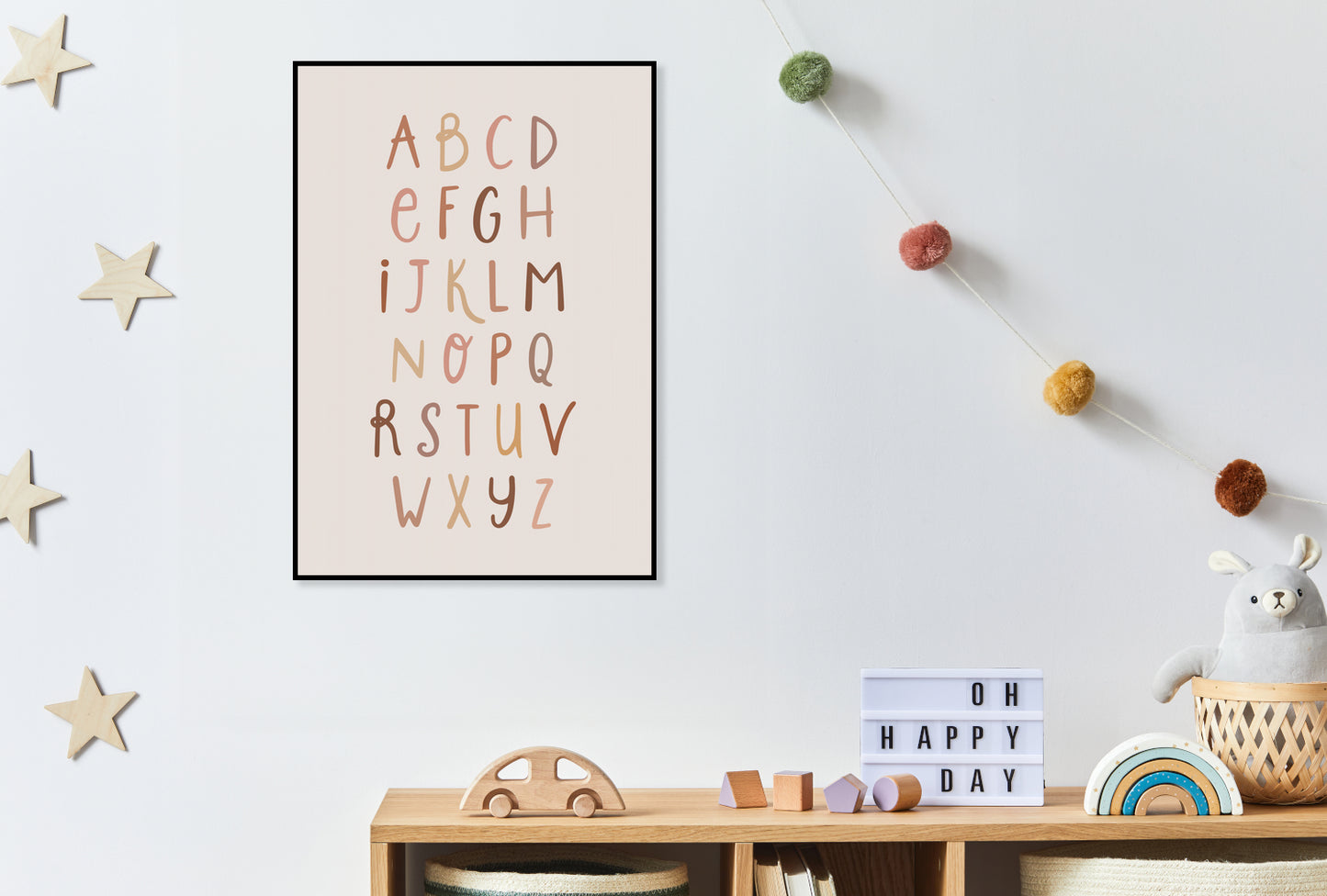 Plakat  Wzory dla Dzieci, Dziewczynki i Chłopca - Alfabet 2