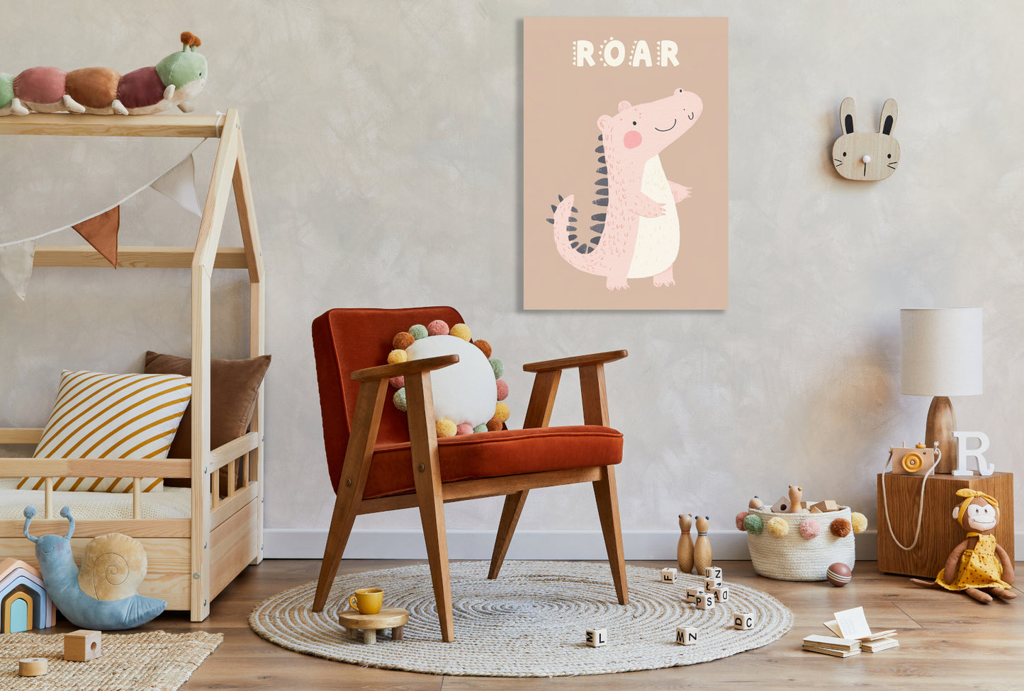 Obraz  Wzory dla Dzieci, Dziewczynki i Chłopca - Roar