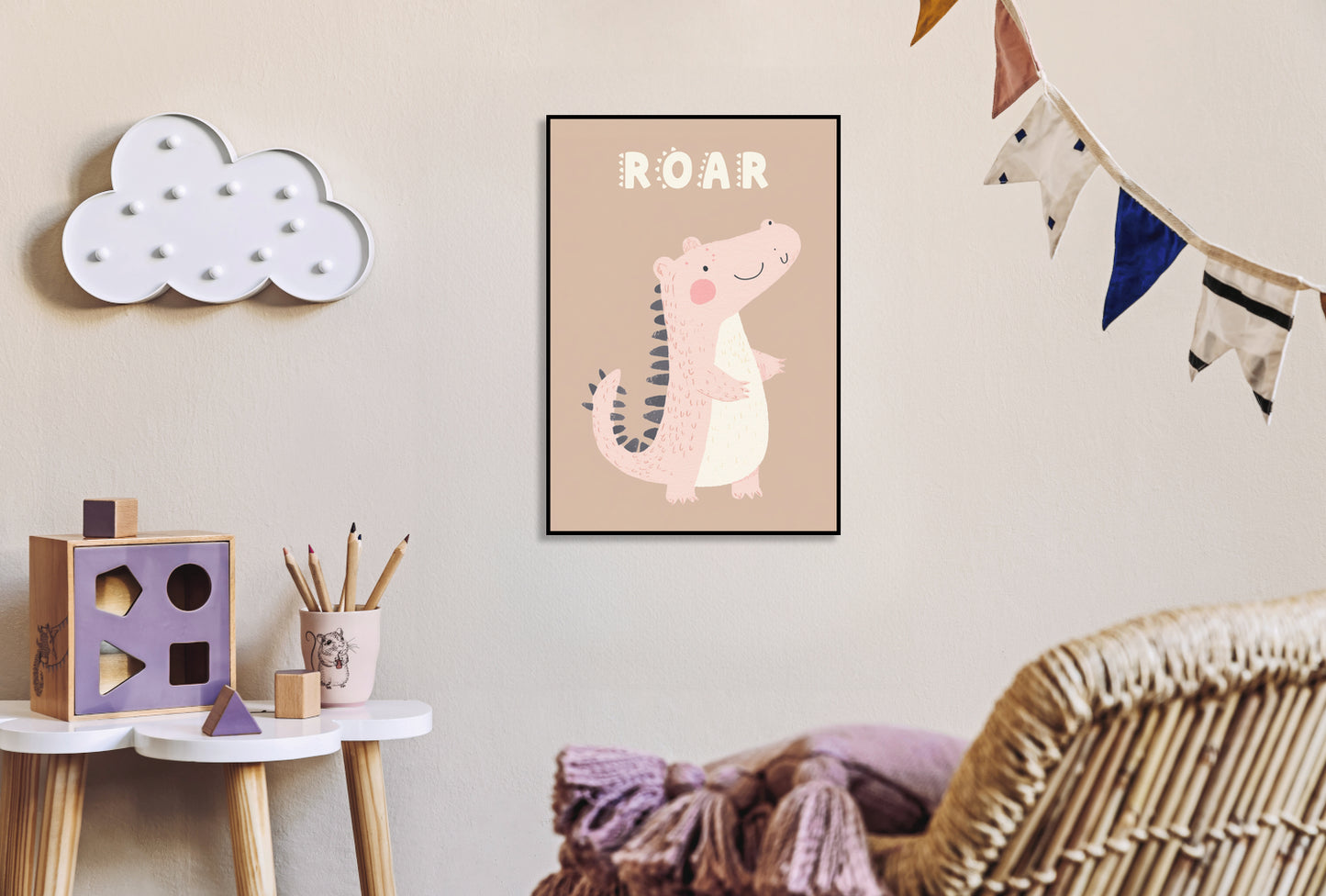Plakat  Wzory dla Dzieci, Dziewczynki i Chłopca - Roar