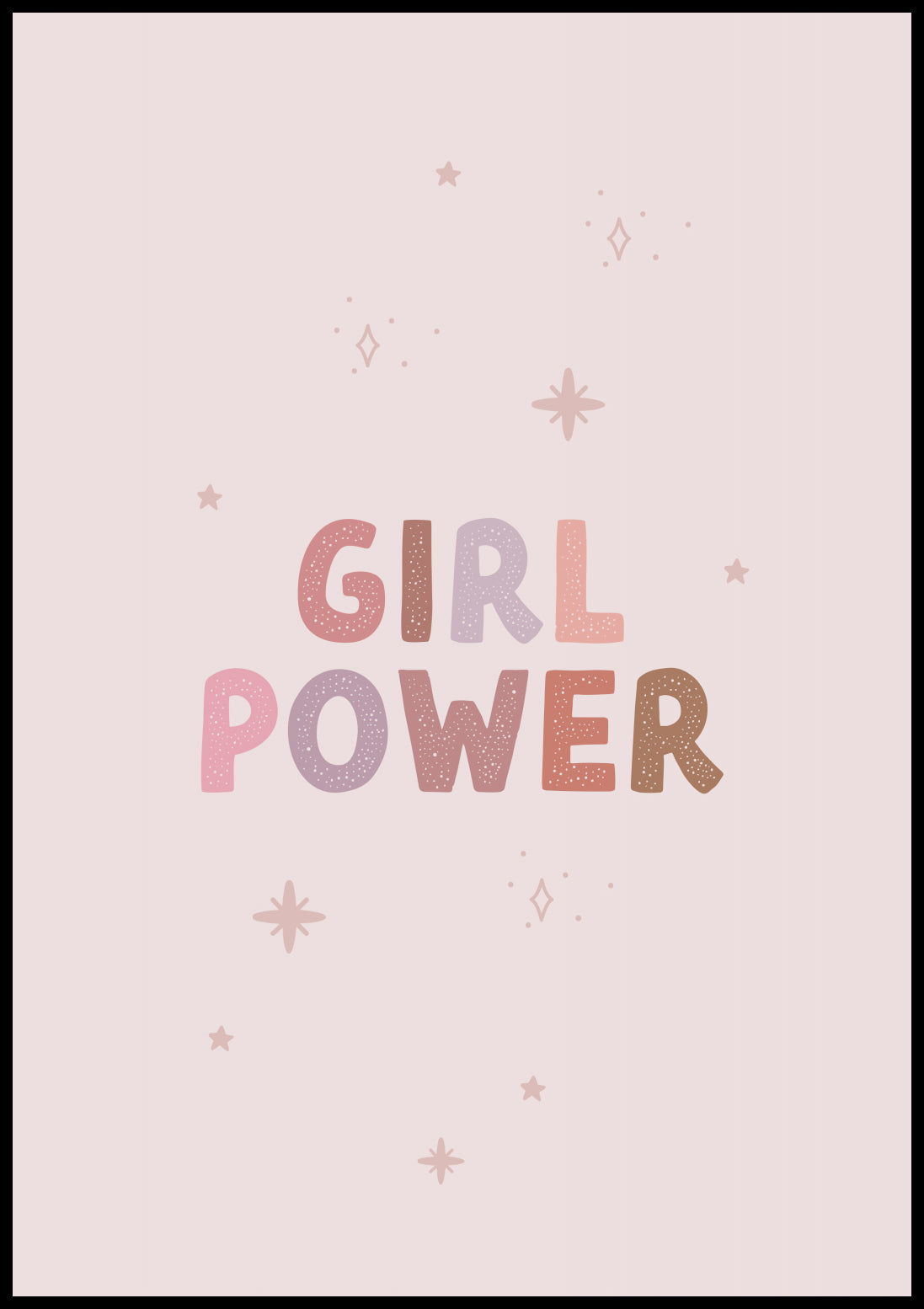 Plakat  Wzory dla Dzieci, Dziewczynki Do Pokoju - Girl