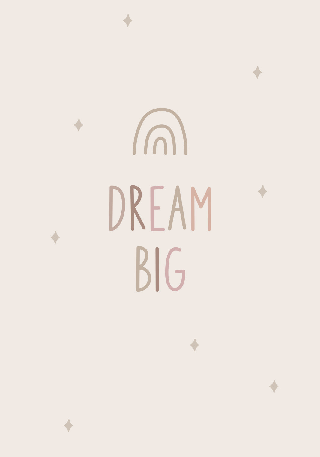 Plakat  Wzory dla Dzieci, Dziewczynki i Chłopca - DreamBig