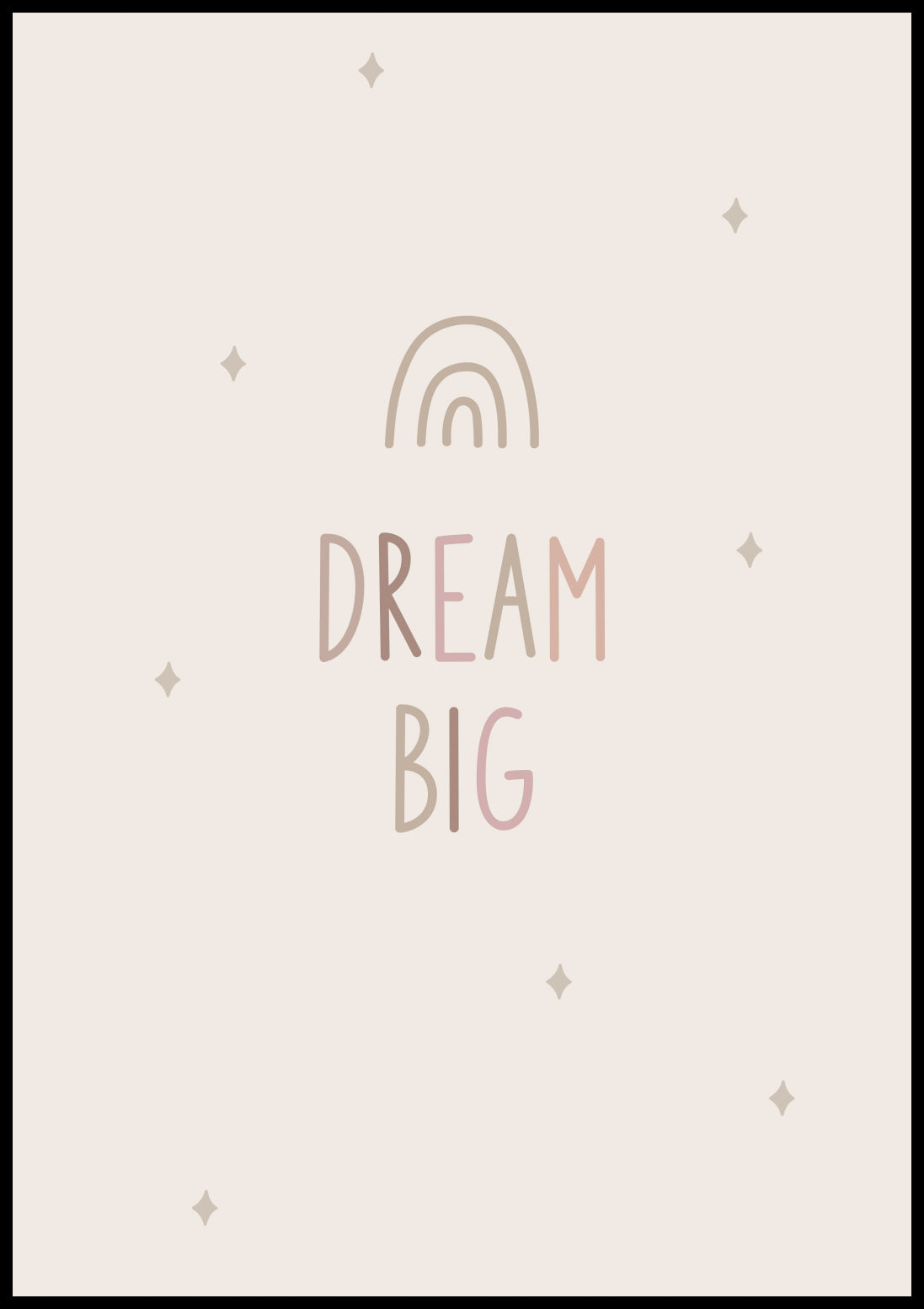 Plakat  Wzory dla Dzieci, Dziewczynki i Chłopca - DreamBig