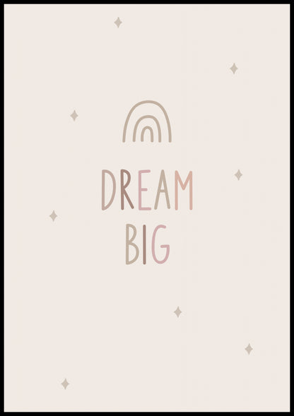 Plakat  Wzory dla Dzieci, Dziewczynki i Chłopca - DreamBig