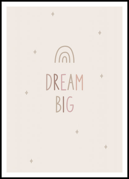 Plakat  Wzory dla Dzieci, Dziewczynki i Chłopca - DreamBig