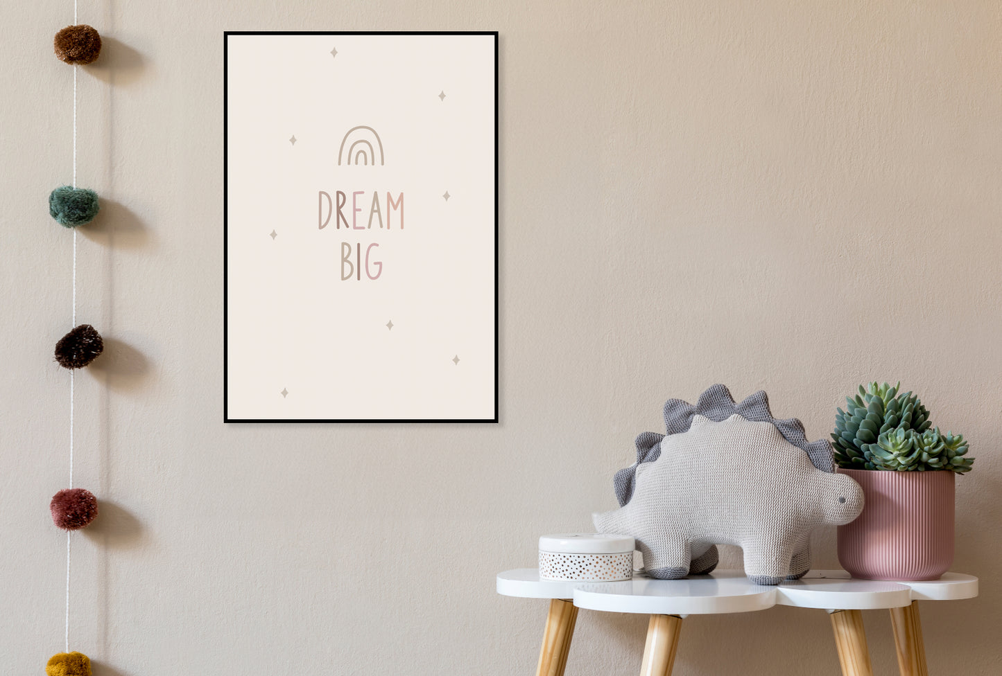 Plakat  Wzory dla Dzieci, Dziewczynki i Chłopca - DreamBig