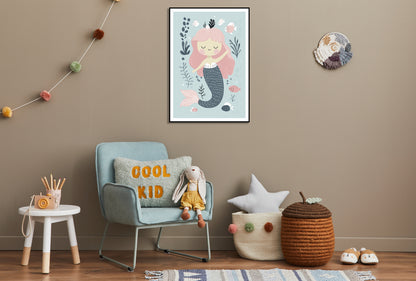 Plakat  Wzory dla Dzieci, Dziewczynki Do Pokoju - Syrenka 2